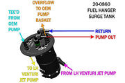 Radium Engineering Radium Engineering Fuel Hanger Surge Tank (FHST), Audi R8 / Lamborghini Gallardo / Huracan, product image, part 20-0860