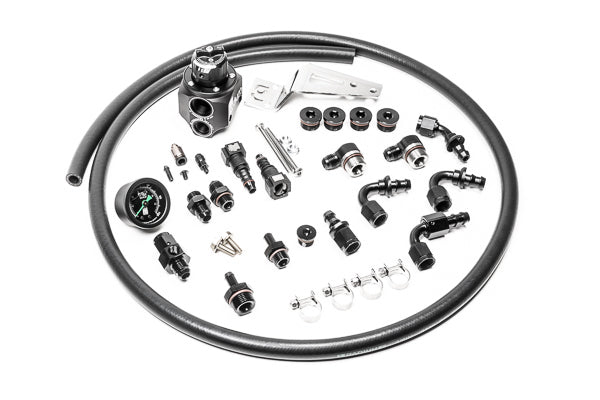 Radium Engineering Radium Engineering Parallel Fuel Rail Plumbing Kit with DMR RA Regulator - Subaru WRX 08-14/STI 08-21/FXT SH/LGT 07-14 (EJ20/EJ25), product image, part 20-0984
