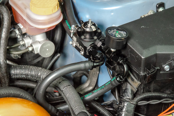 Radium Engineering Radium Engineering Parallel Fuel Rail Plumbing Kit with DMR RA Regulator - Subaru WRX 08-14/STI 08-21/FXT SH/LGT 07-14 (EJ20/EJ25), product image, part 20-0984