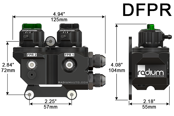 Radium Engineering Radium Engineering DFPR, Dual Fuel Pressure Regulator, product image, part 20-1102
