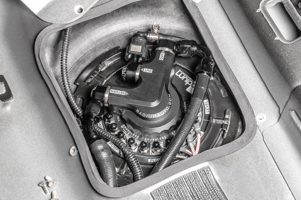 Radium Engineering Radium Engineering Fuel Hanger Plumbing Kit with Stainless Filter, Cadillac CTS-V, product image, part 20-1325-03