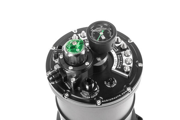 Radium Engineering Radium Engineering MPFST-R Multi-Pump Fuel Surge Tank (Built-In Regulator), product image, part 20-1445