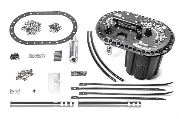 Radium Engineering Radium Engineering FCST-X Fuel Cell Surge Tank, 2 Surge Pumps + 1 Lift Pump (Walbro GSS342), product image, part 20-1990-02