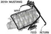 Radium Engineering Radium Engineering Fuel Hanger Plumbing Kit with Microglass Filter, Ford Mustang (2018+), product image, part 20-1817-05