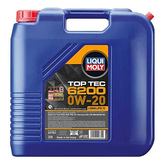Liqui Moly Top Tec 6200 Motor Oil 0W-20 20L 20782