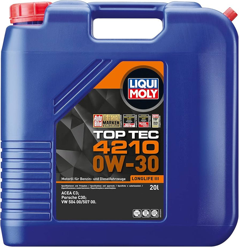 Liqui Moly Top Tec 4210 Motor Oil 0W-30 20L 21606