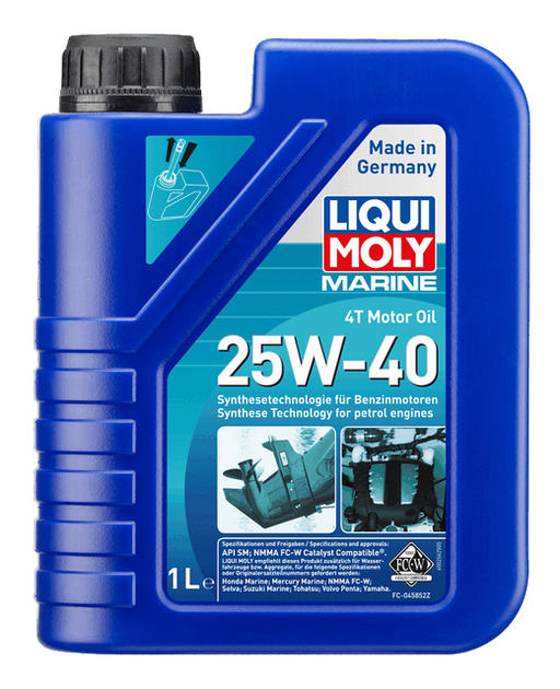 LIQUI MOLY Marine 4T Motor Oil 25W-40 1 L 25026