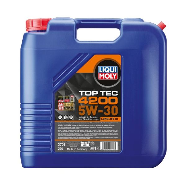 Liqui Moly Top TEC 4200 5W30 20L Engine Oil 3708