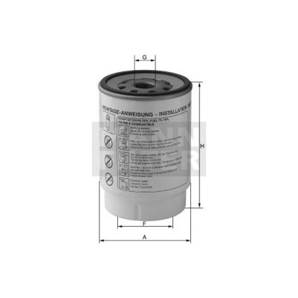 Mann WK924/1x Fuel Filter