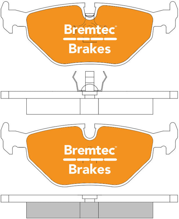 Bremtec BT099ELC Euro-Line Brake Pad Set