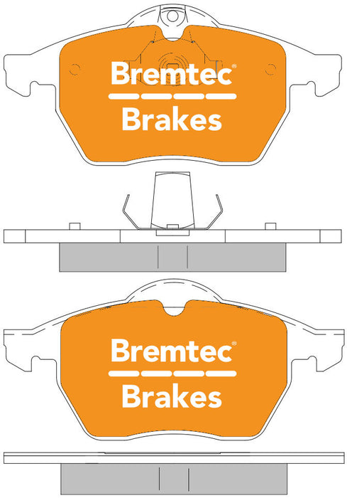 Bremtec BT1040ELC Euro-Line Brake Pad Set