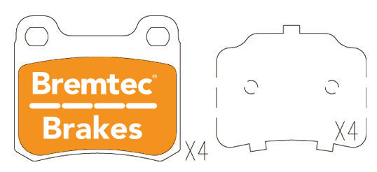 Bremtec BT1051ELC Euro-Line Brake Pad Set