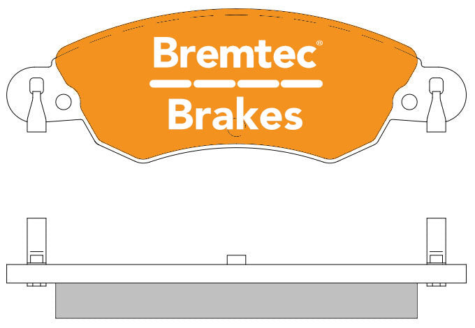 Bremtec BT1081ELC Euro-Line Brake Pad Set