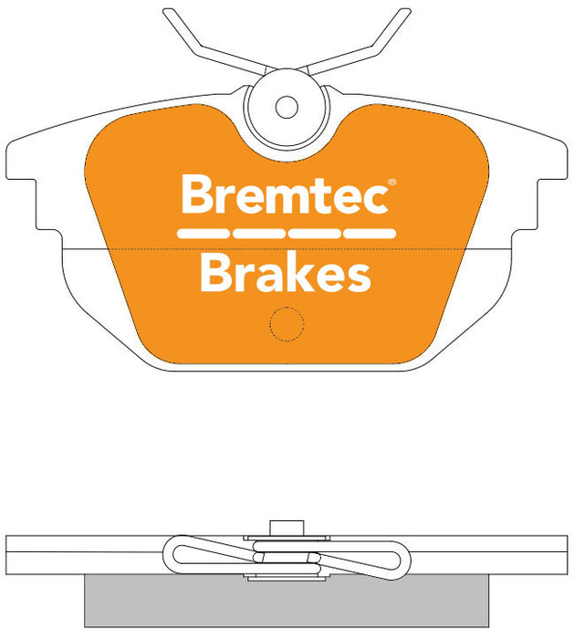 Bremtec BT1152ELC Euro-Line Brake Pad Set