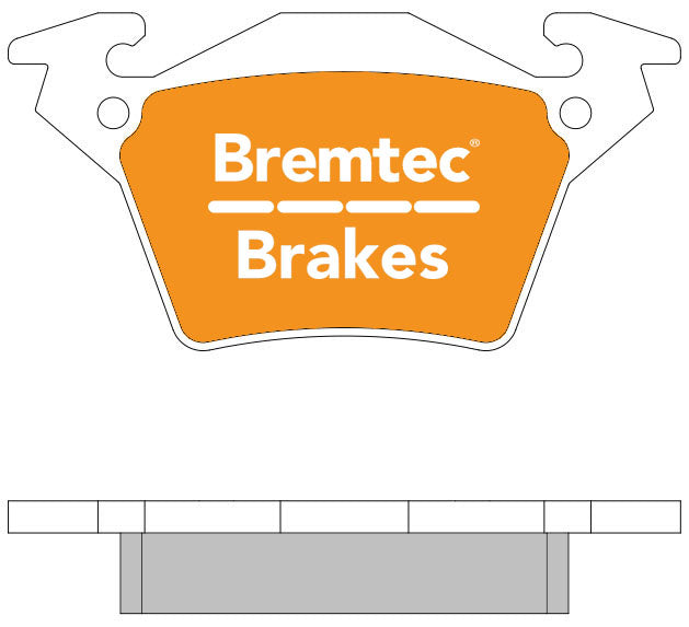 Bremtec BT1180ELC Euro-Line Brake Pad Set