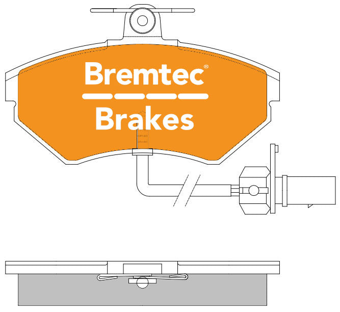 Bremtec BT1212ELC Euro-Line Brake Pad Set