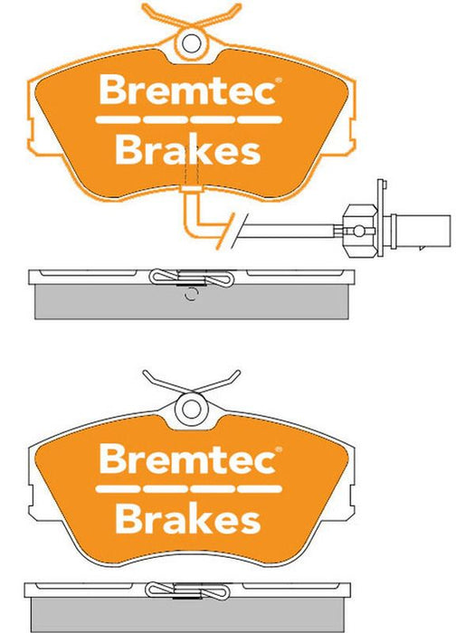 Bremtec BT1232ELC Euro-Line Brake Pad Set