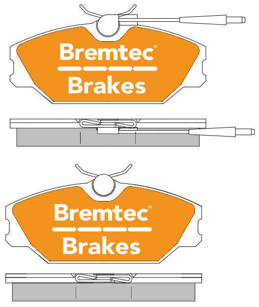 Bremtec BT1233ELC Euro-Line Brake Pad Set