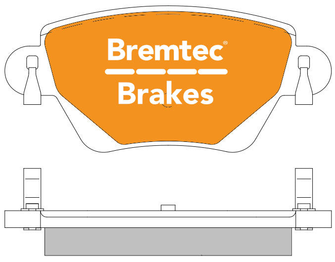 Bremtec BT1341ELC Euro-Line Brake Pad Set