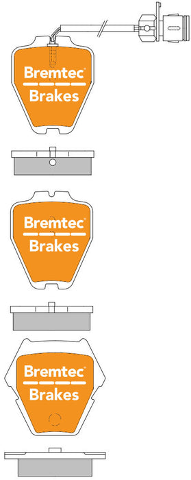 Bremtec BT1342ELC Euro-Line Brake Pad Set