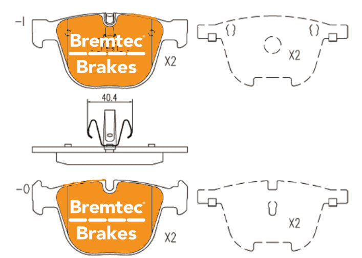 Bremtec BT1346ELC Euro-Line Brake Pad Set