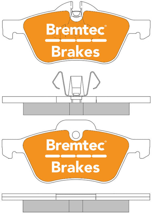 Bremtec BT1354ELC Euro-Line Brake Pad Set