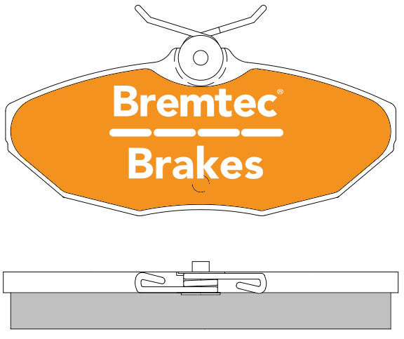 Bremtec BT1357ELC Euro-Line Brake Pad Set