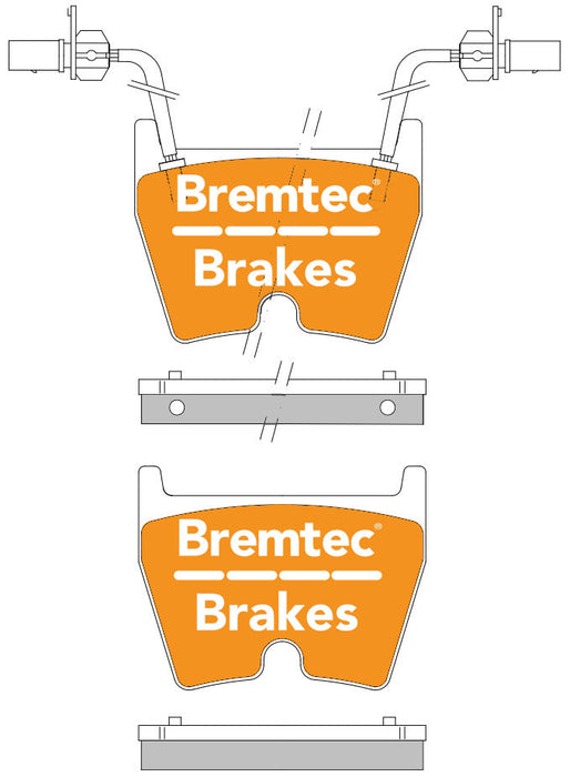 Bremtec BT1385ELC Euro-Line Brake Pad Set