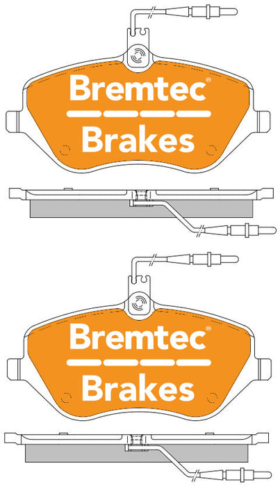 Bremtec BT1399ELC Euro-Line Brake Pad Set