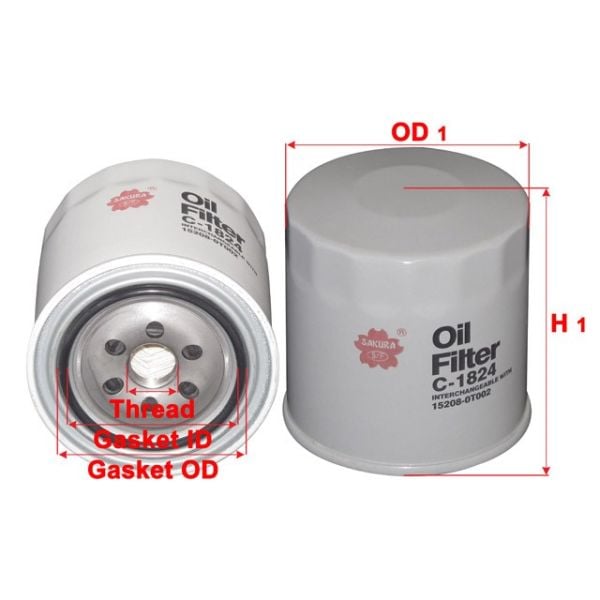 Sakura C-1824 Oil Filter