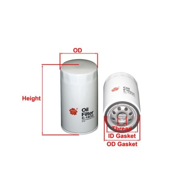 Sakura C-1833 Oil Filter