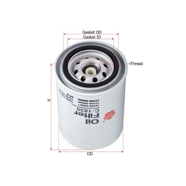 Sakura C-1835 Oil Filter