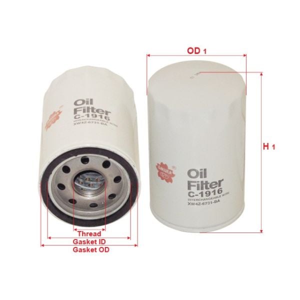 Sakura C-1916 Oil Filter