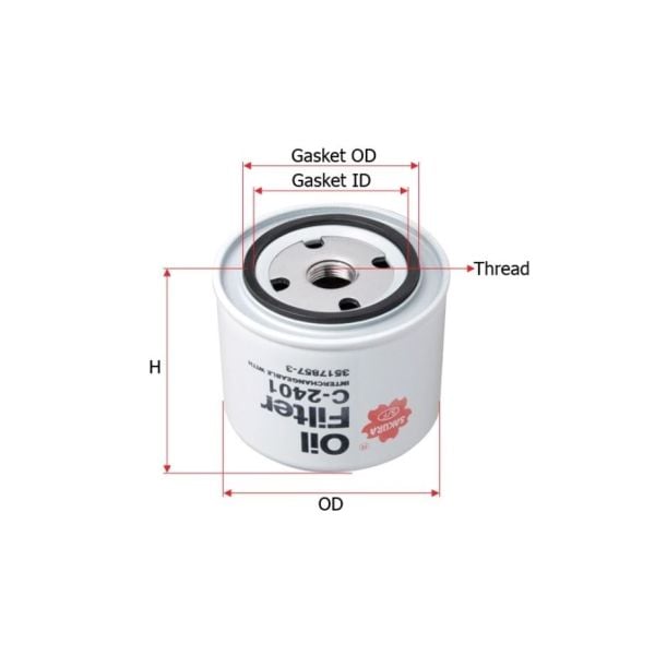 Sakura C-2401 Oil Filter