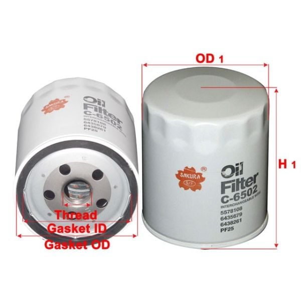 Sakura C-6502 Oil Filter