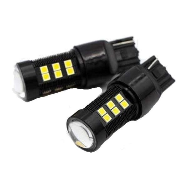 Lightforce LED Wedge Globe 12V T20 W3X16D W21W Base 5000K Twin Pack CBT20