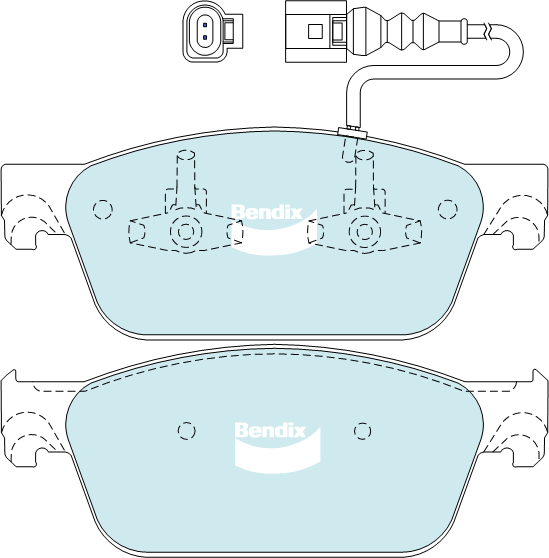 Vendix Auto Part Bendix DB2200 HD Heavy Duty Brake Pad Set — TJ Auto Parts