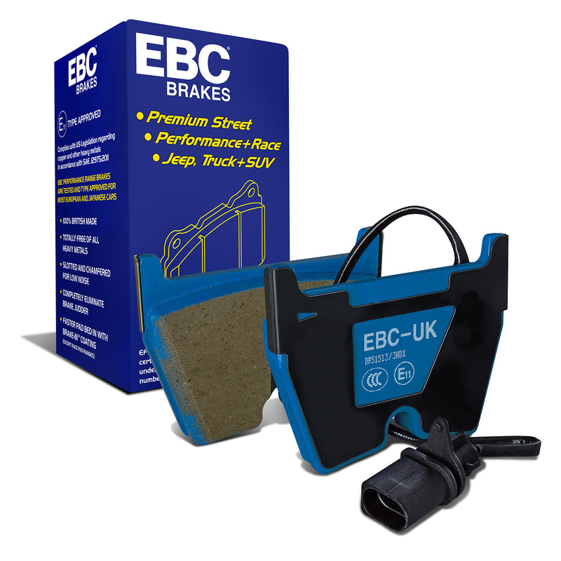 EBC DP51513/3NDX illustrative generic brake pad image; product appearance may vary