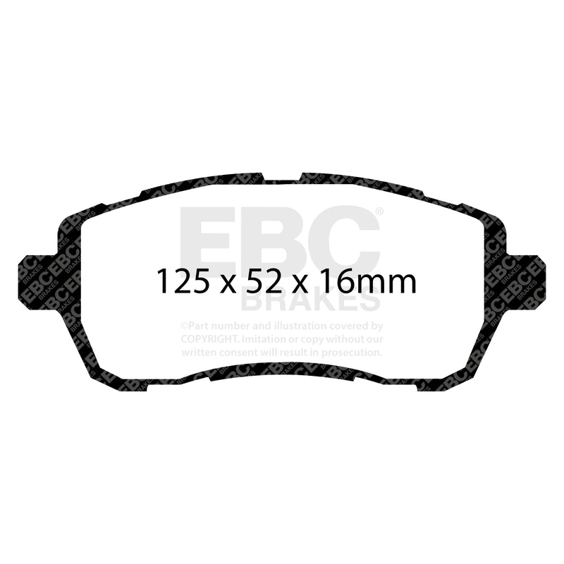 EBC DP22002 product-specific pad shape illustration