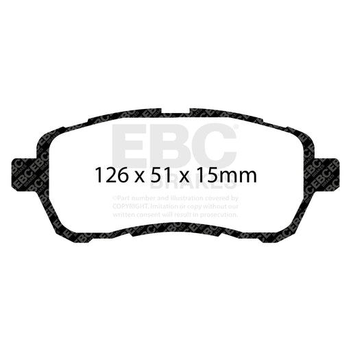 EBC DP22003 product-specific pad shape illustration