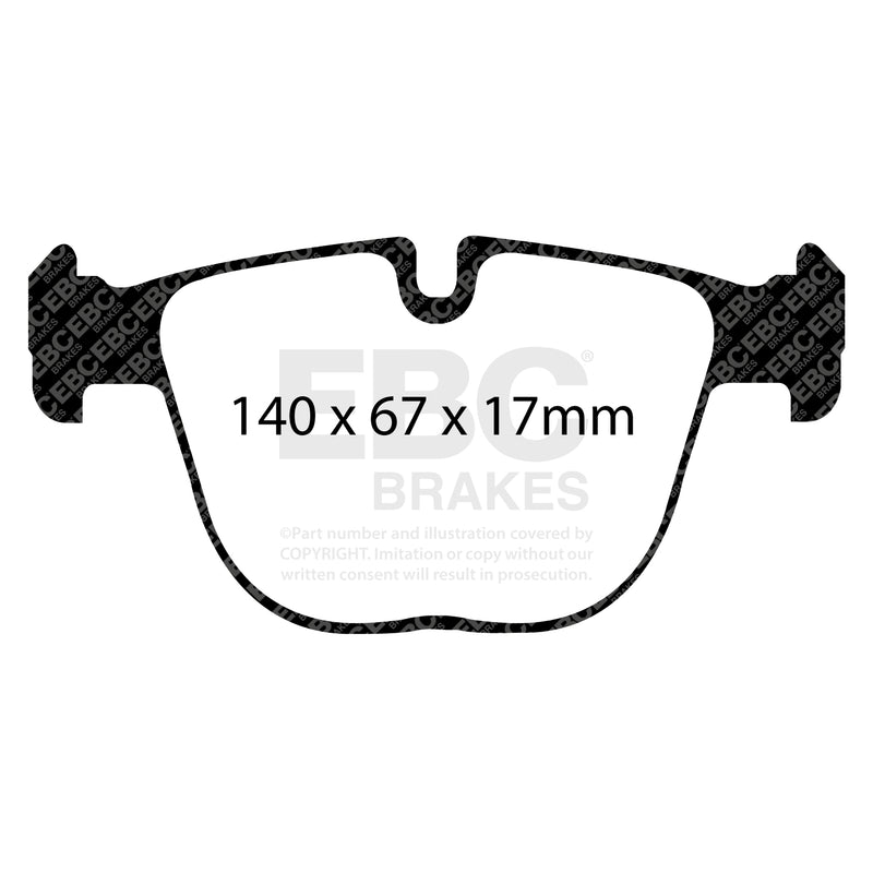 EBC DP52008NDX product-specific pad shape illustration