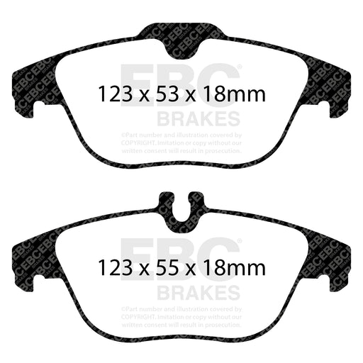 EBC DP42012R product-specific pad shape illustration