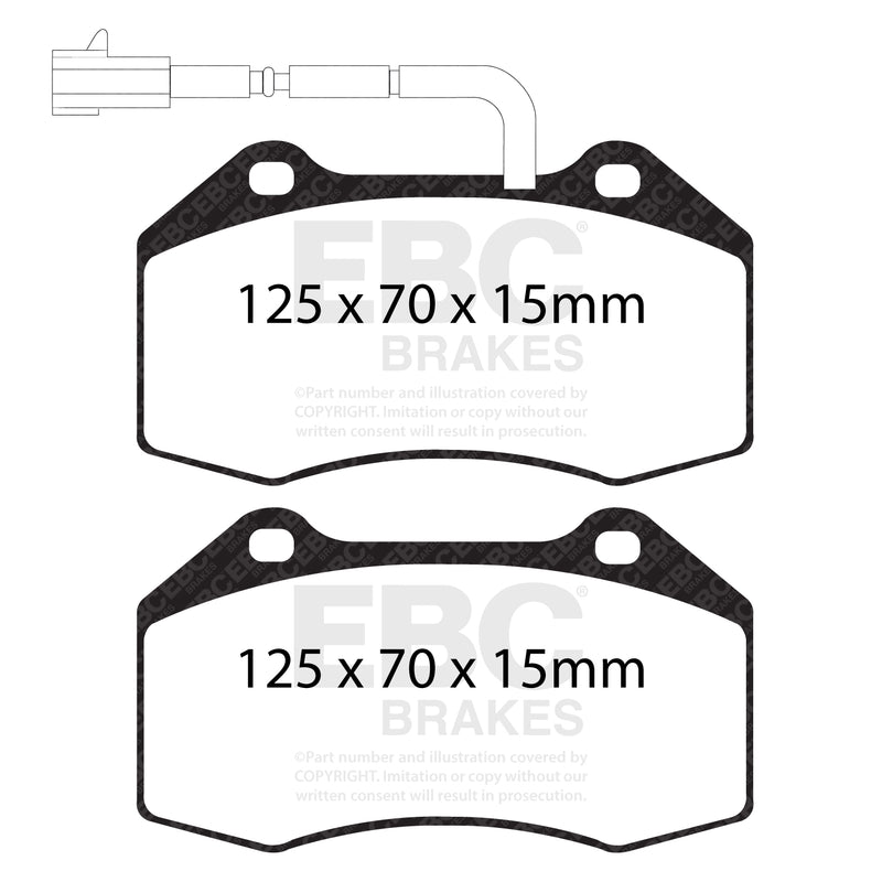 EBC DPX2021 product-specific pad shape illustration