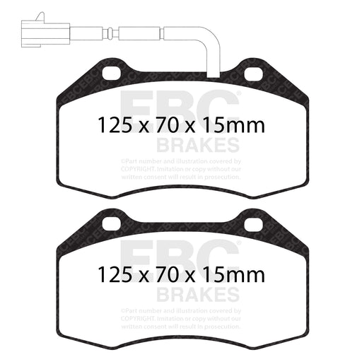 EBC DPX2021 product-specific pad shape illustration