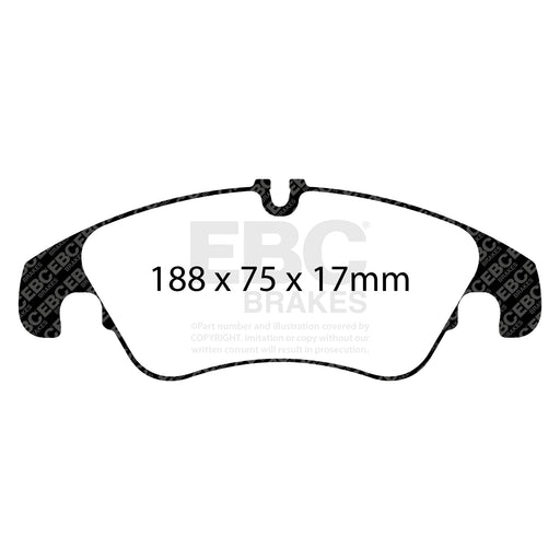 EBC DPX2022 product-specific pad shape illustration