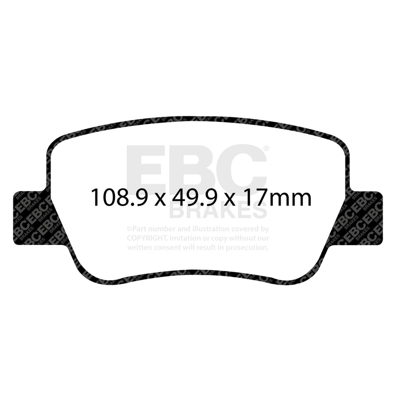 EBC DPX2027 product-specific pad shape illustration