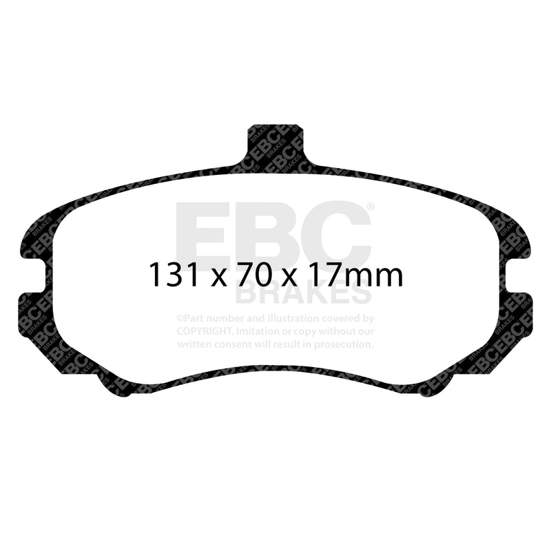 EBC DPX2028 product-specific pad shape illustration