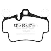 EBC DP82029RP1 product-specific pad shape illustration