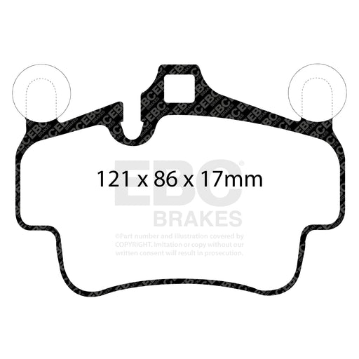 EBC DP82029RP1 product-specific pad shape illustration