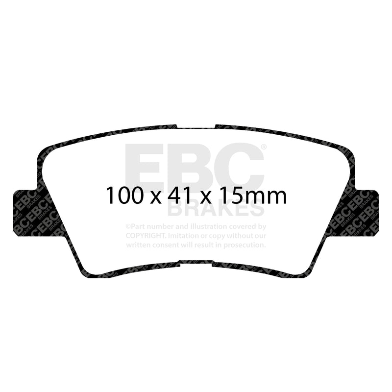 EBC DP42031R product-specific pad shape illustration